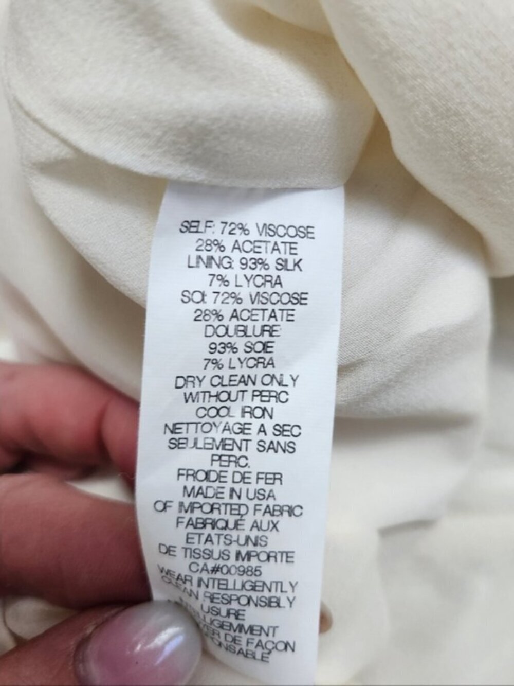 Zero + Maria Cornejo cream size 6 cream strapless dress fits Small to Medium - Picture 14 of 15